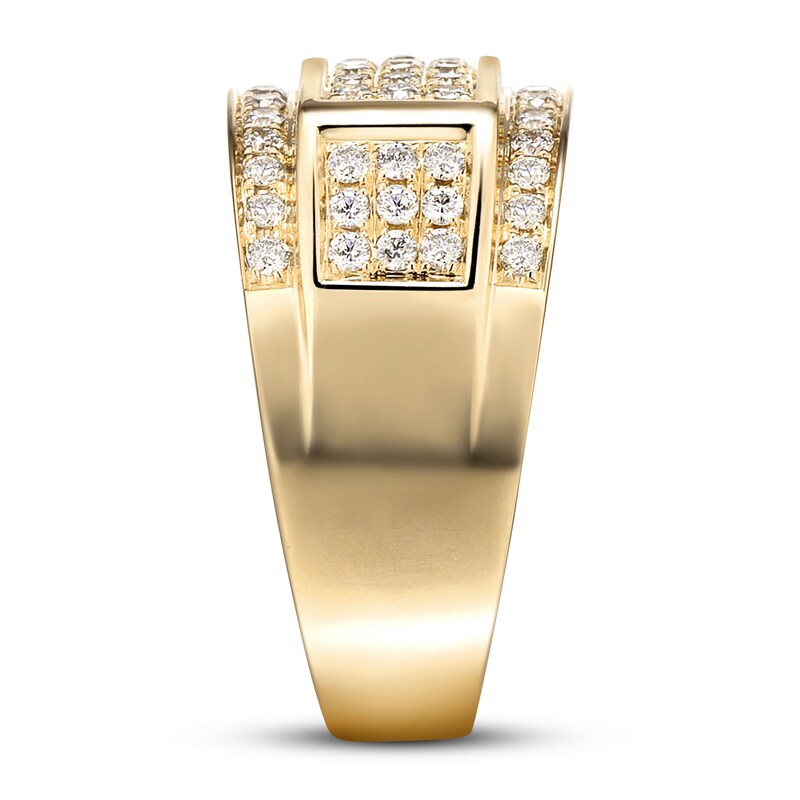 Main Image 3 of Previously Owned Men's Diamond Ring 1 ct tw Round 10K Yellow Gold
