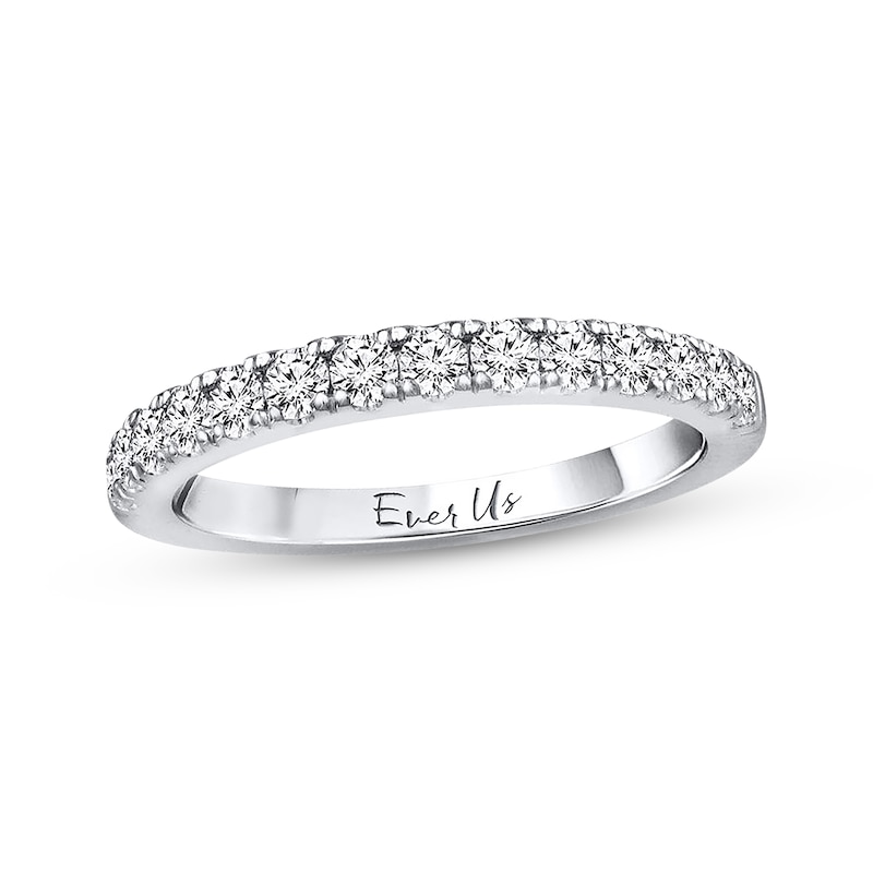 Main Image 1 of Previously Owned Ever Us Diamond Wedding Band 1/2 ct tw Round-cut 14K White Gold