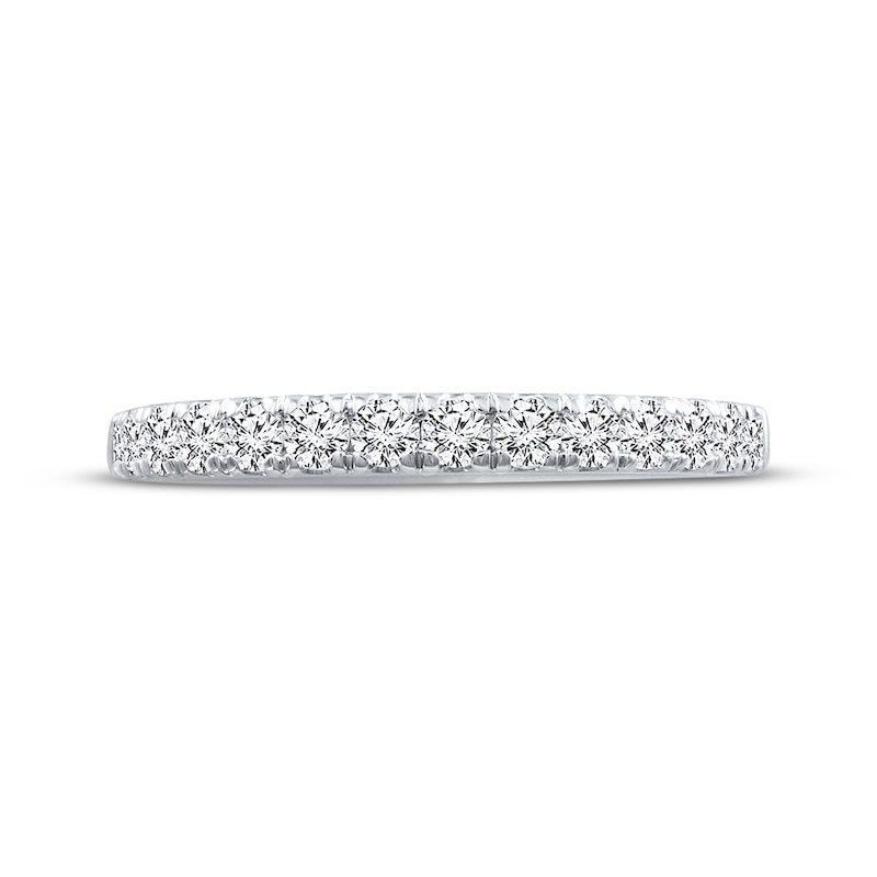 Main Image 4 of Previously Owned Ever Us Diamond Wedding Band 1/2 ct tw Round-cut 14K White Gold