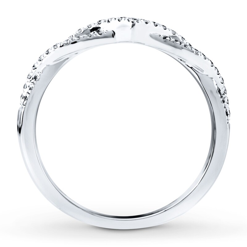 Main Image 2 of Previously Owned Diamond Anniversary Ring 1/5 ct tw Round-cut 14K White Gold
