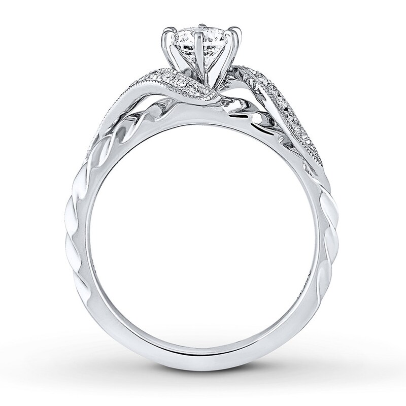 Main Image 2 of Previously Owned Angel Sanchez Ring 1/2 ct tw Round-cut Diamonds 14K White Gold