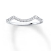 Thumbnail Image 1 of Previously Owned Diamond Wedding Band 1/8 ct tw Round-cut 14K White Gold