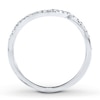 Thumbnail Image 2 of Previously Owned Diamond Wedding Band 1/10 ct tw Round-cut 14K White Gold