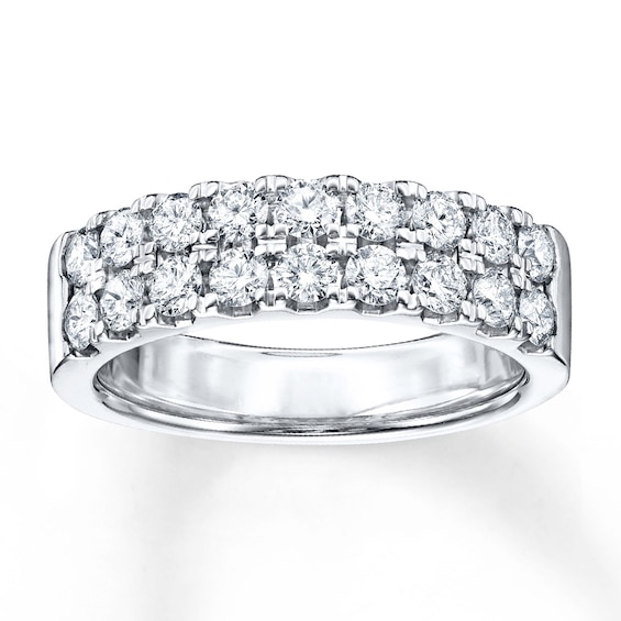 Previously Owned Diamond Anniversary Band 1 ct tw Round-cut 14K White Gold