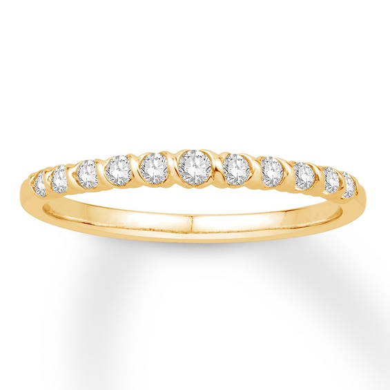 Previously Owned Diamond Anniversary Band 1/4 ct tw Round-cut 10K Yellow Gold