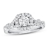 Thumbnail Image 1 of Previously Owned Diamond Engagement Ring 7/8 ct tw Round-cut 14K White Gold