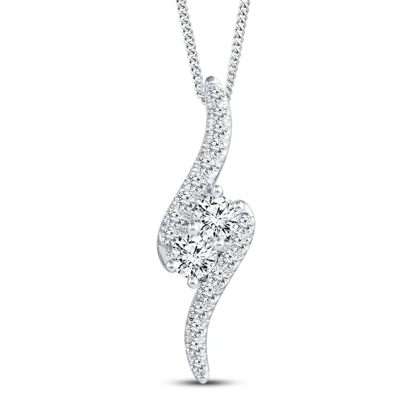 Main Image 1 of Previously Owned Ever Us Diamond Necklace 1 cttw 14K White Gold