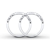 Thumbnail Image 2 of Previously Owned Diamond Wedding Bands 3/8 ct tw Round-cut 14K White Gold