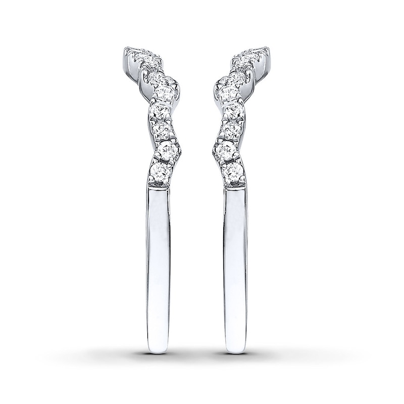 Main Image 3 of Previously Owned Diamond Wedding Bands 3/8 ct tw Round-cut 14K White Gold