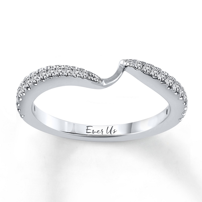 Main Image 1 of Previously Owned Ever Us Band 1/4 ct tw Round-cut Diamonds 14K White Gold