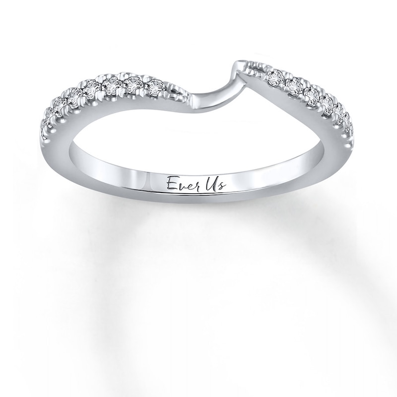 Main Image 1 of Previously Owned Ever Us Diamond Band 1/5 ct tw Round-cut 14K White Gold