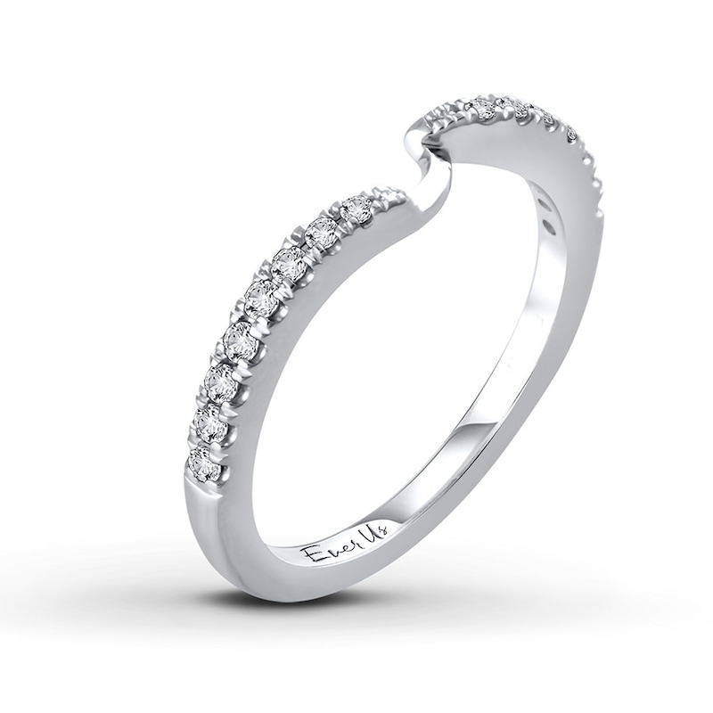Main Image 2 of Previously Owned Ever Us Diamond Band 1/5 ct tw Round-cut 14K White Gold