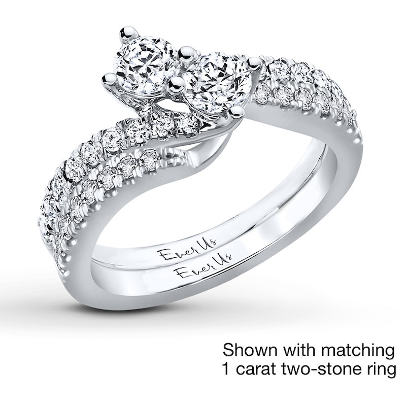Main Image 3 of Previously Owned Ever Us Diamond Band 1/5 ct tw Round-cut 14K White Gold