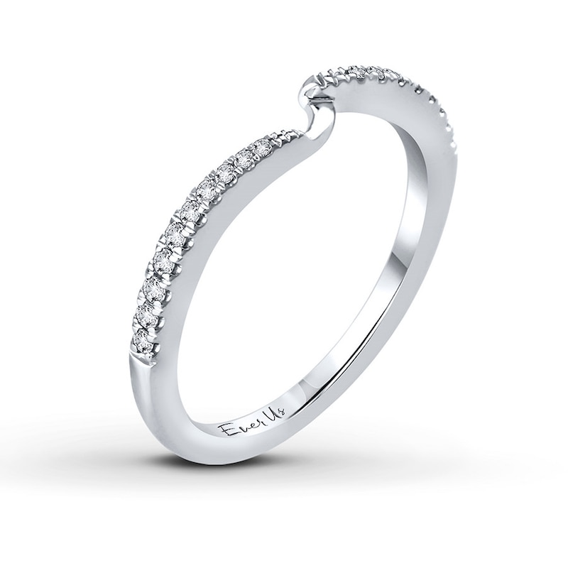 Previously Owned Ever Us Diamond Band 1/8 ct tw Round-cut 14K White Gold