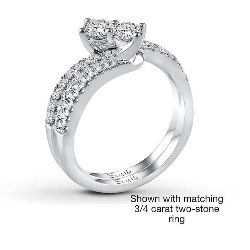 Previously Owned Ever Us Diamond Band 1/8 ct tw Round-cut 14K White Gold