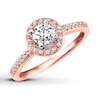 Thumbnail Image 4 of Previously Owned Diamond Engagement Ring 5/8 ct tw Round-cut 14K Two-Tone Gold