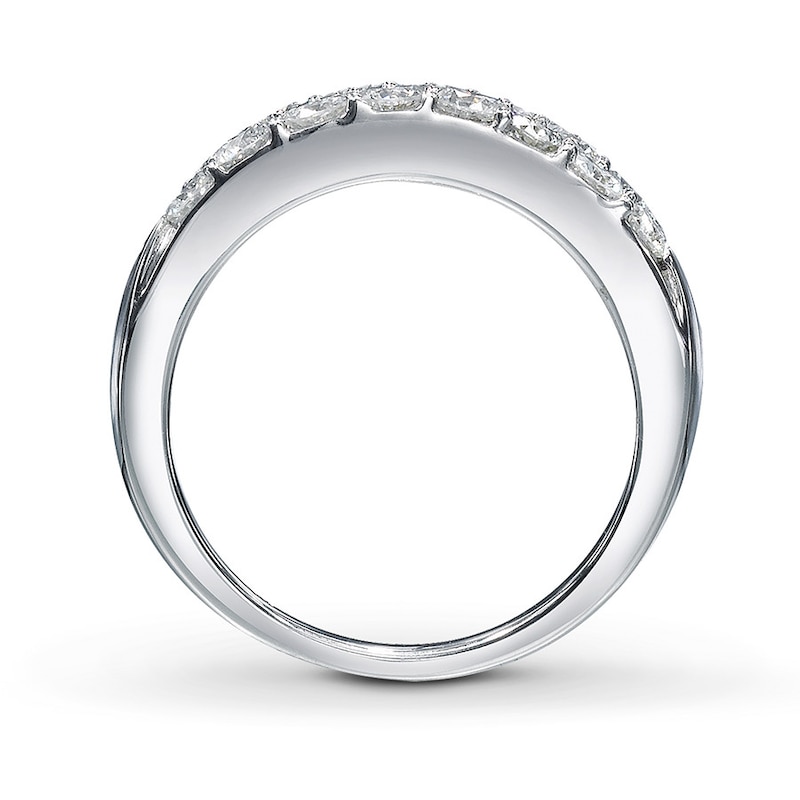Previously Owned THE LEO Diamond Anniversary Ring 2 ct tw Round-cut 14K White Gold