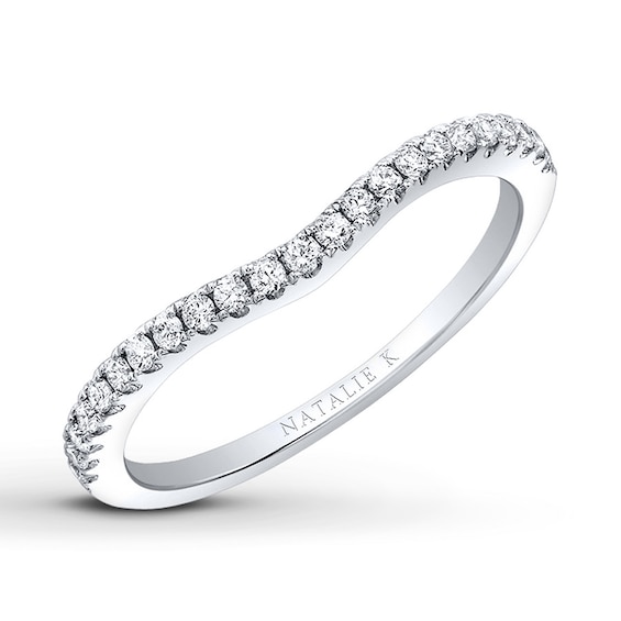 Previously Owned Natalie K Diamond Band 1/5 ct tw Round-cut 14K White Gold