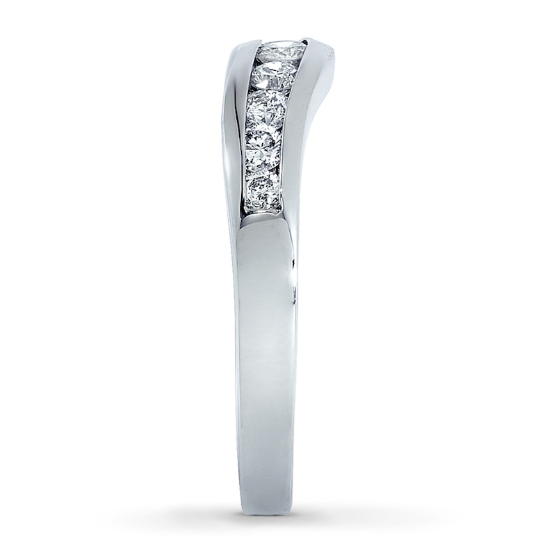 Main Image 3 of Previously Owned Band 3/8 ct tw Round-cut Diamonds 14K White Gold