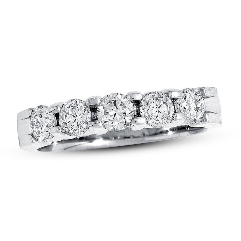 Previously Owned Diamond Anniversary Band 1 ct tw Round-cut 14K White Gold