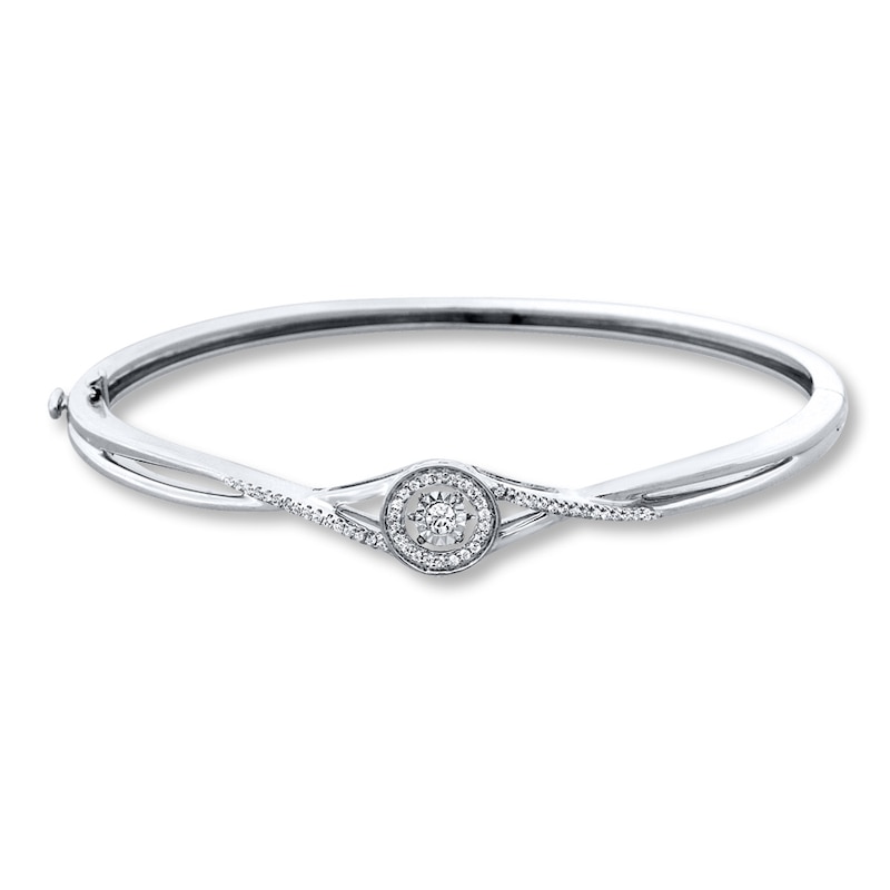 Main Image 1 of Previously Owned Diamond Bracelet 1/4 ct tw Steling Silver