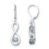 Thumbnail Image 1 of Previously Owned Unstoppable Love 1/20 ct tw Earrings Sterling Silver