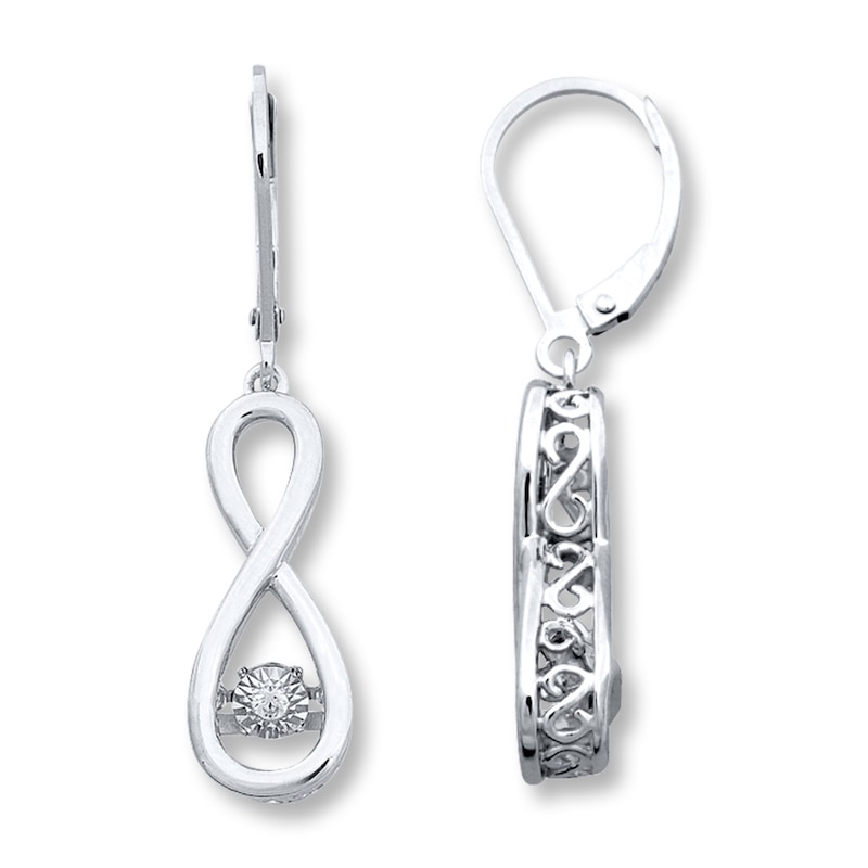 Main Image 1 of Previously Owned Unstoppable Love 1/20 ct tw Earrings Sterling Silver