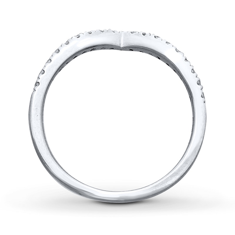 Main Image 2 of Previously Owned Diamond Band 1/6 ct tw Round-cut 14K White Gold