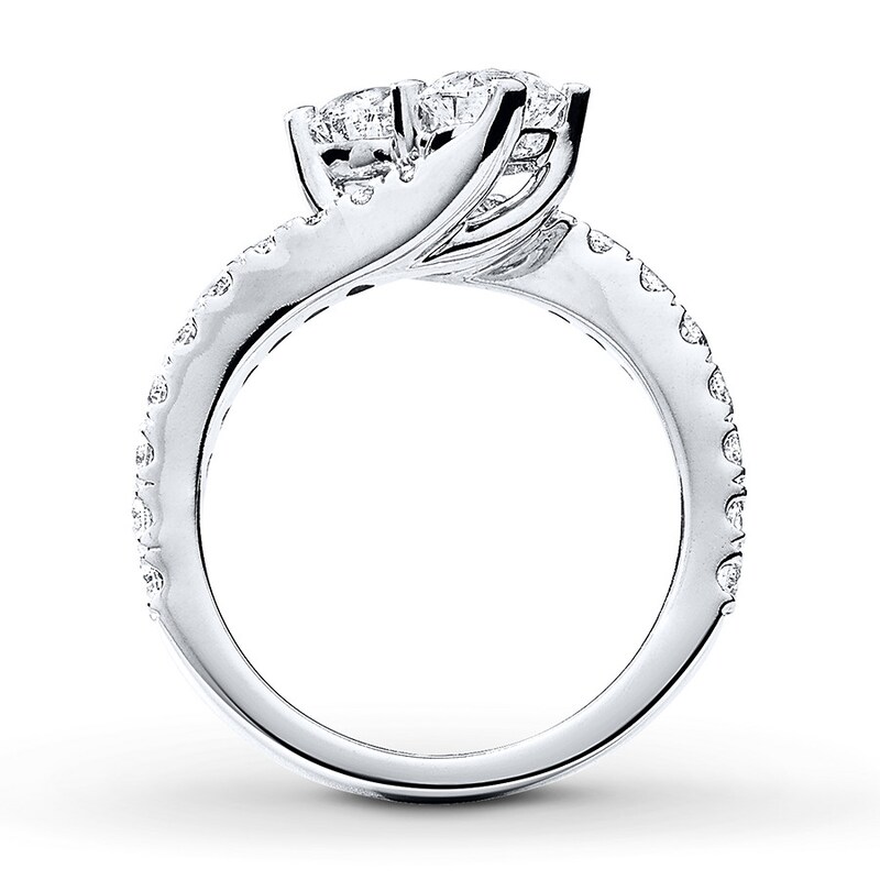 Main Image 2 of Previously Owned Ever Us Diamond Anniversary Ring 2 ct tw Round-cut 14K White Gold