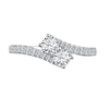 Thumbnail Image 1 of Previously Owned Ever Us Diamond Anniversary Ring 3/4 ct tw Round-cut 14K White Gold