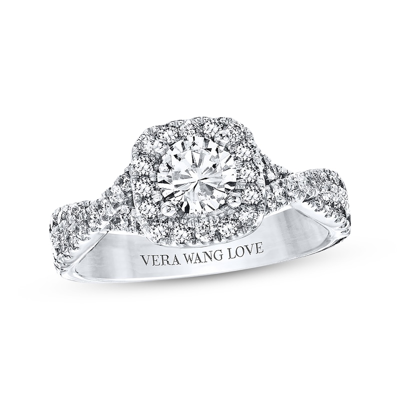 Main Image 1 of Previously Owned Diamond Ring 1 ct tw Round-cut Diamonds 14K White Gold