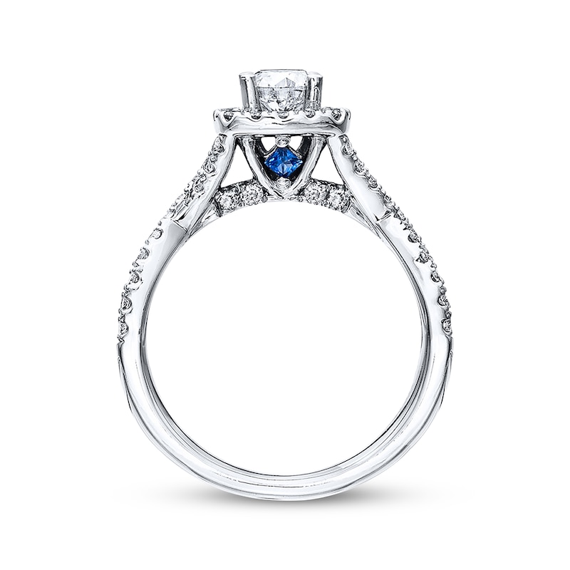 Main Image 3 of Previously Owned Diamond Ring 1 ct tw Round-cut Diamonds 14K White Gold