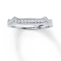 Previously Owned Diamond Band 1/6 ct tw Round-cut 14K White Gold