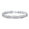 Thumbnail Image 0 of Previously Owned Diamond Infinity Bracelet 1-1/2 ct tw Round-cut Sterling Silver 7.25"