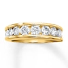 Thumbnail Image 0 of Previously Owned Diamond Wedding Band 1-1/2 ct tw Round-cut 14K Yellow Gold