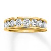 Thumbnail Image 1 of Previously Owned Diamond Wedding Band 1-1/2 ct tw Round-cut 14K Yellow Gold