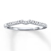 Thumbnail Image 1 of Previously Owned Diamond Wedding Band 1/10 ct tw Round-cut 10K White Gold
