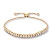 Thumbnail Image 1 of Previously Owned Diamond Bolo Bracelet 1 ct tw Round-cut 14K Yellow Gold 9.5"