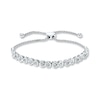 Thumbnail Image 1 of Previously Owned Diamond Infinity Bolo Bracelet 1/4 ct tw Round-cut Sterling Silver