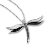 Thumbnail Image 1 of Previously Owned Black Diamond Necklace 1/6 ct tw Sterling Silver