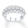 Thumbnail Image 1 of Previously Owned Diamond Anniversary Band 3 ct tw Round-cut 14K White Gold Size 9.25