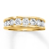 Thumbnail Image 1 of Previously Owned Diamond Wedding Band 1-1/2 ct tw Round-cut 14K Yellow Gold Size 5.75