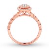 Thumbnail Image 2 of Previously Owned Diamond Engagement Ring 1/3 ct tw Round-cut 10K Rose Gold Size 3.75