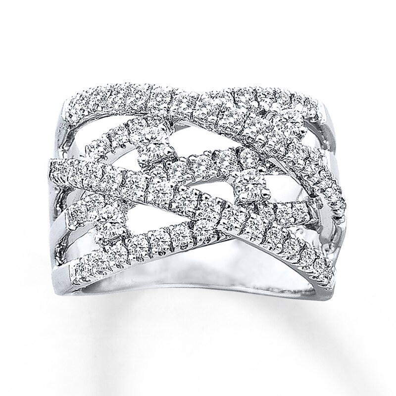 Previously Owned Diamond Ring 1 ct tw Round-cut 14K White Gold