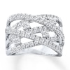 Thumbnail Image 1 of Previously Owned Diamond Ring 1 ct tw Round-cut 14K White Gold Size 12