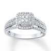 Thumbnail Image 0 of Previously Owned Diamond Ring 1/2 ct tw Round-cut 10K White Gold - Size 8