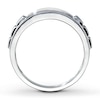 Thumbnail Image 2 of Previously Owned Men's Wedding Band 1/4 ct tw Diamonds Round-cut 10K White Gold - Size 6.25