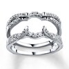Thumbnail Image 1 of Previously Owned Diamond Enhancer Ring 1/2 ct tw Round-cut 14K White Gold Size 9.25