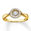 Thumbnail Image 1 of Previously Owned Unstoppable Love Ring 1/20 ct tw Round-cut Diamonds 10K Yellow Gold Size 9