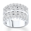 Thumbnail Image 1 of Previously Owned Diamond Anniversary Band 3 ct tw Round-cut 14K White Gold Size 9